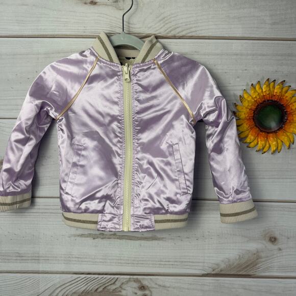 Andy& Evan Reversible Bomber Jacket 2T - Picture 3 of 5